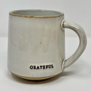 Hearth & Hand Magnolia GRATEFUL Stoneware Coffee Cup Mug Farmhouse Joanna Gaines